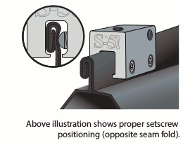 Standing-seam clamp placement example