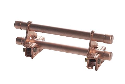 SnowCap II Copper - 2-Pipe Copper Clamp-to-Seam Snow Retention System