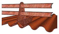 Drift II Corrugated 2-pipe bolt-down snow fence bracket illustration