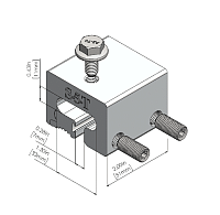 S-5-T Clamp with Measurements